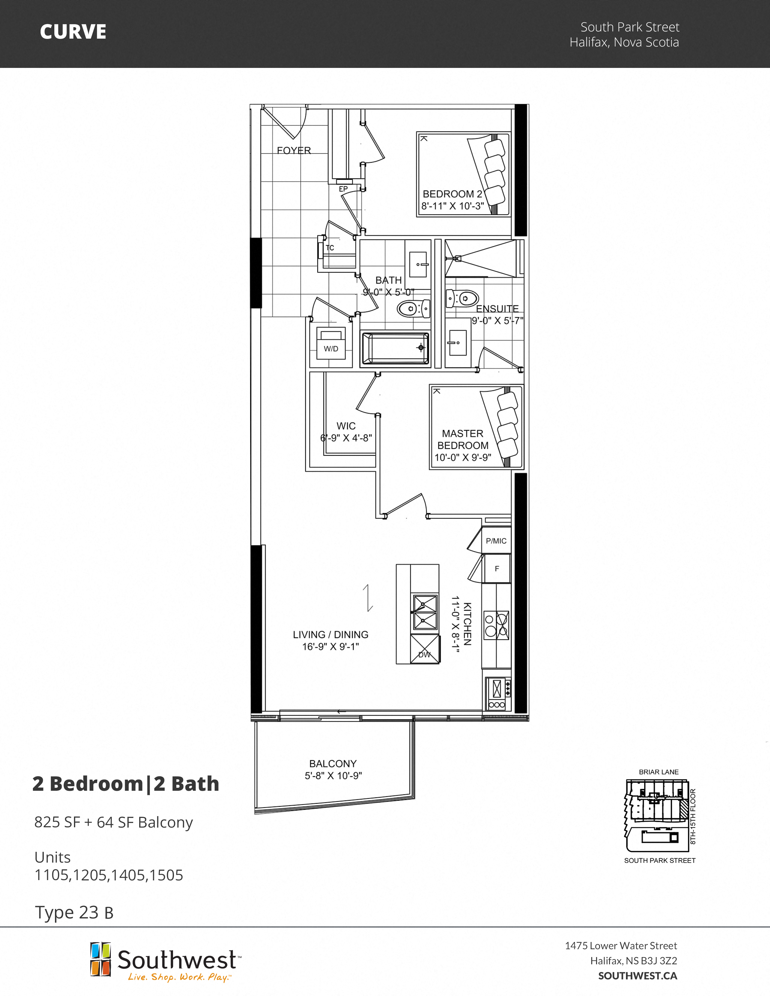 Main photo of rental property: Curve - Style 23 - 825 sq ft - $3240 in Halifax, NS